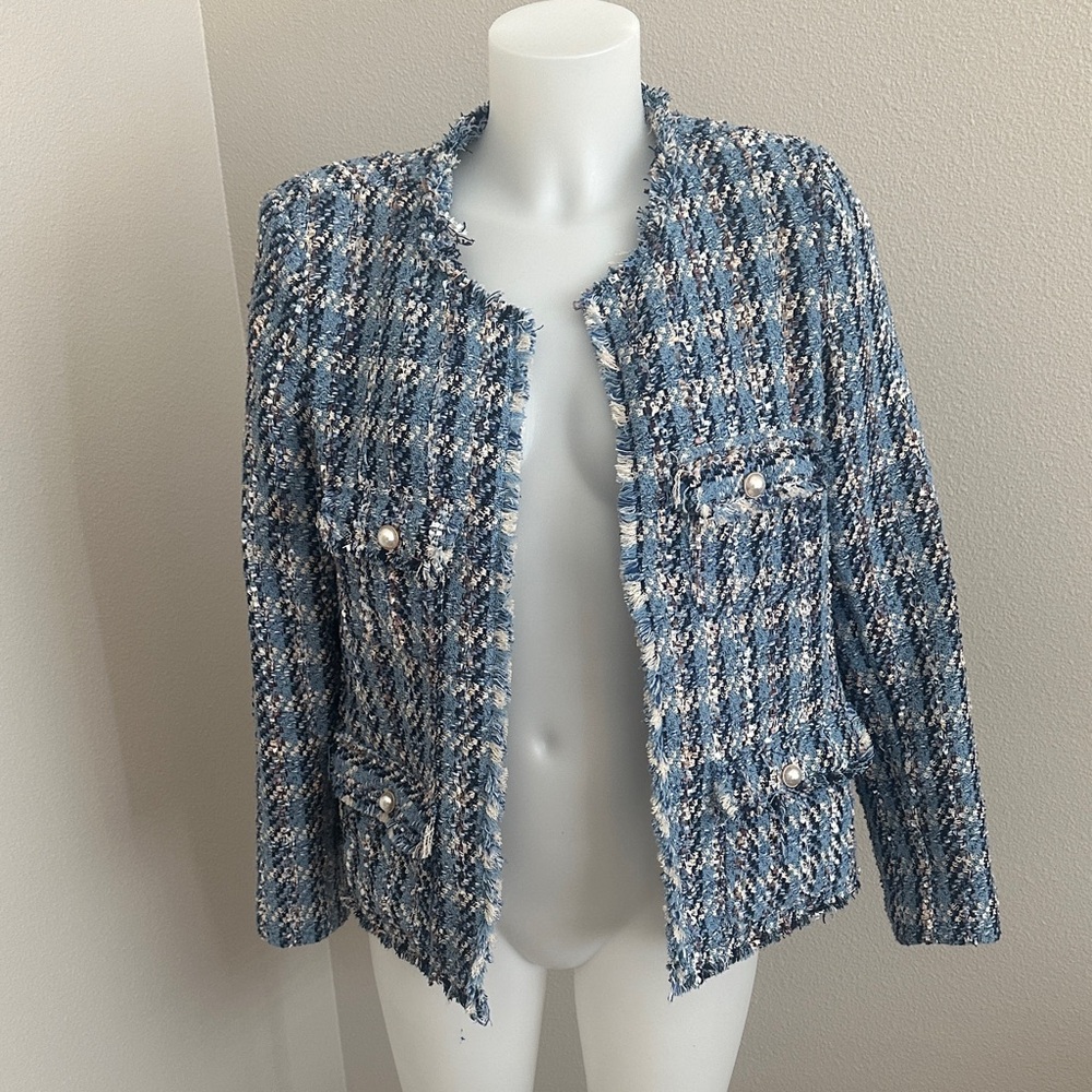 Blue Tweed Women's Jacket